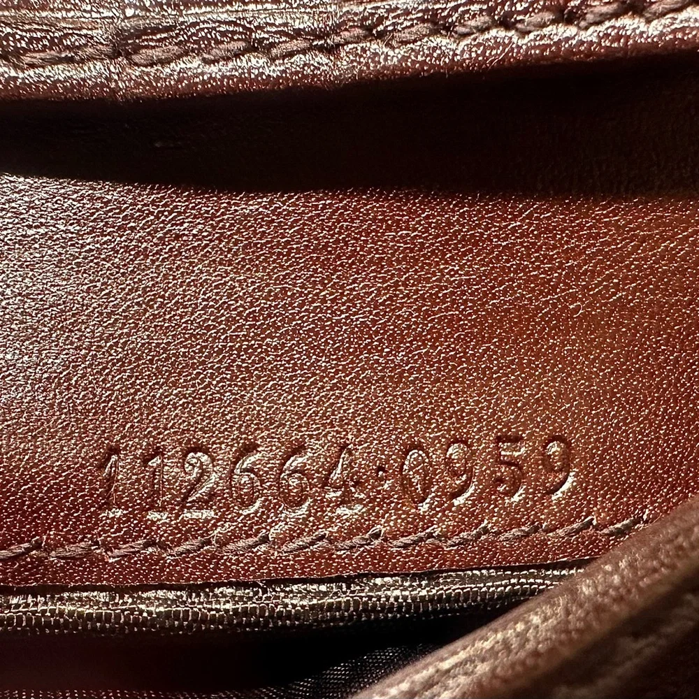 Gucci Brown Guccissima Embossed leather wallet authentic good condition (Guc-2) - Picture 4 of 15